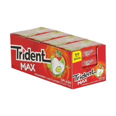 Chicle Trident max splash...