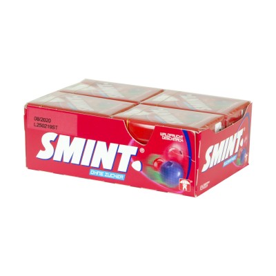 Caramelos Smint frutas rojas.